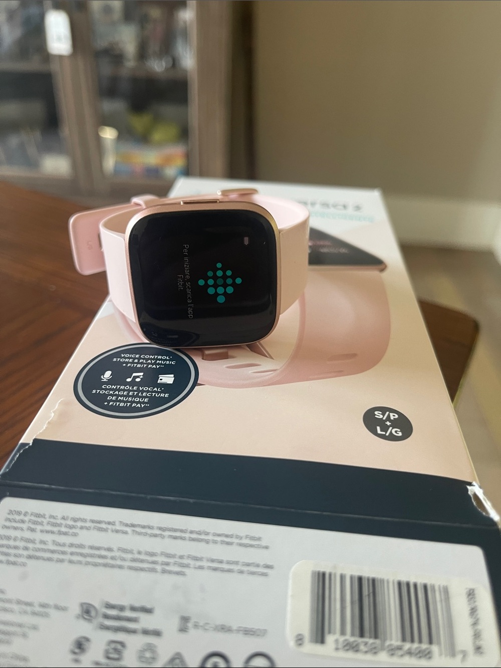 fitbit Versa 2 Rose Pink Fitness Smartwatch